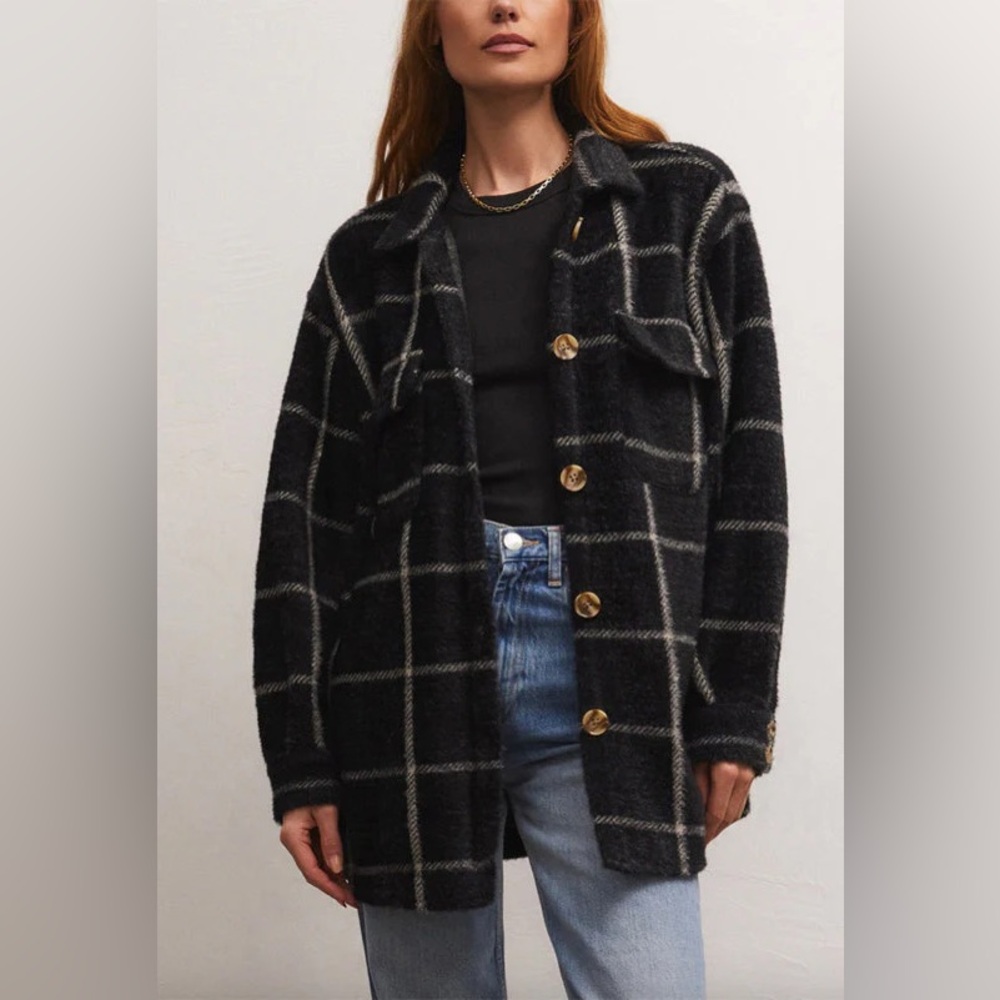 NWT Z Supply Plaid Tucker Jacket